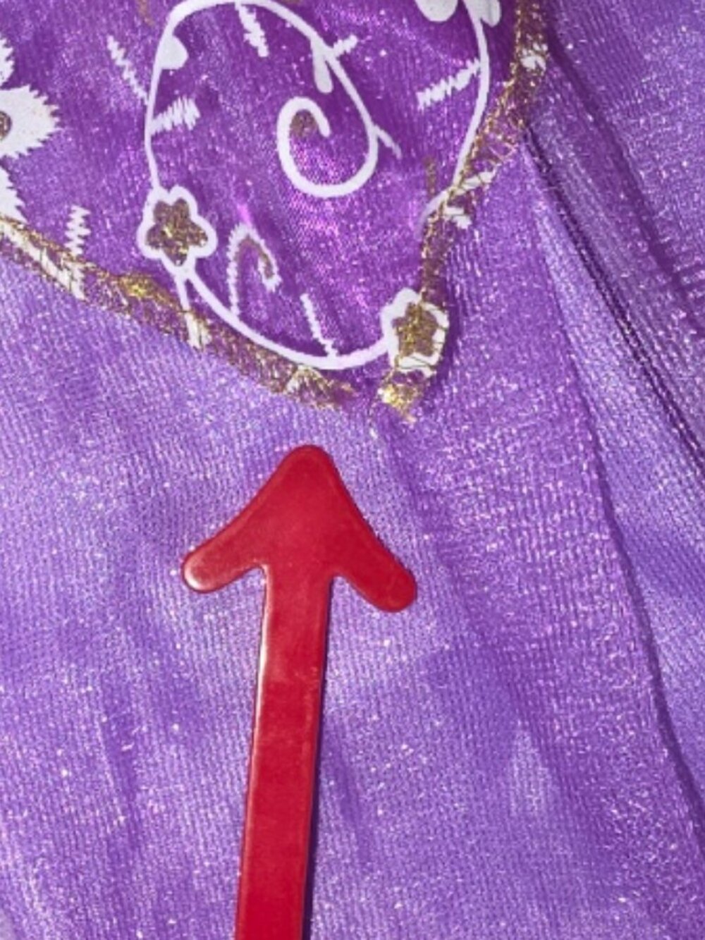 Little Girls Purple Princess Dress Tulle Sparkles Glittery Dress Up Cosplay - Picture 10 of 12
